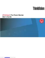 Preview for 1 page of Lenovo ThinkVision LT2323zwC User Manual