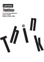 Preview for 1 page of Lenovo ThinkVision M14 User Manual