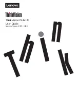 Lenovo ThinkVision P44w-10 User Manual preview