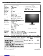 Preview for 12 page of Lenovo ThinkVision Product Specifications Reference