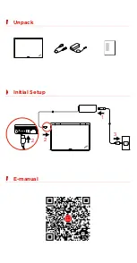 Preview for 2 page of Lenovo TrinkPad 11e Setup Manual