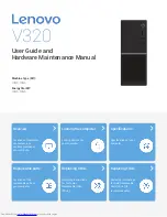 Lenovo V320 User Manual And Hardware Maintenance Manual preview