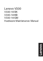 Preview for 1 page of Lenovo V330 Hardware Maintenance Manual