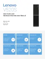 Lenovo V520S User Manual And Hardware Maintenance Manual preview