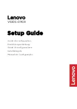 Preview for 1 page of Lenovo V530S-07ICR Setup Manual