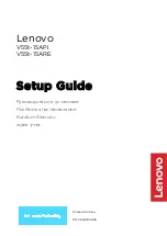 Предварительный просмотр 1 страницы Lenovo V55t-15AP Setup Manual