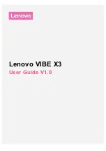 Lenovo VIBE X3 User Manual предпросмотр