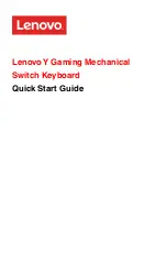 Lenovo Y Gaming Quick Start Manual preview