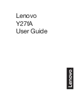 Lenovo Y27fA User Manual preview