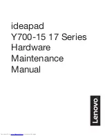 Lenovo y700-15 Hardware Maintenance Manual предпросмотр