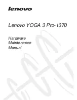 Предварительный просмотр 1 страницы Lenovo YOGA 3 Pro-1370 Hardware Maintenance Manual