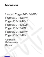 Lenovo Yoga 500-14ACL Hardware Maintenance Manual preview