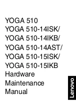 Preview for 1 page of Lenovo YOGA 510 Hardware Maintenance Manual