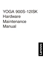 Предварительный просмотр 1 страницы Lenovo YOGA 900S-12ISK Hardware Maintenance Manual