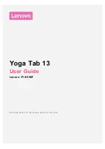 Предварительный просмотр 1 страницы Lenovo Yoga Tab 13 User Manual