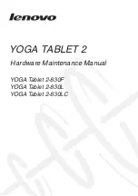 Lenovo YOGA Tablet 2-830F Hardware Maintenance Manual предпросмотр