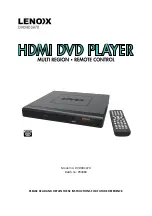 Предварительный просмотр 1 страницы Lenox DVDHD3470 Instructions Manual