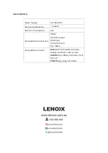 Предварительный просмотр 14 страницы Lenox DVDHD3470 Instructions Manual