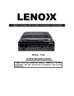 Предварительный просмотр 1 страницы Lenox TT500 Operating Instructions