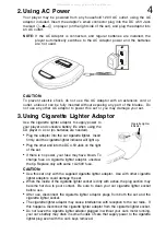 Предварительный просмотр 5 страницы Lenoxx Sound 10 Second ESP Plus CD-79 Operating Instructions Manual