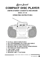 Предварительный просмотр 1 страницы Lenoxx Sound CD-108 Operating Instructions Manual