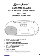 Предварительный просмотр 1 страницы Lenoxx Sound CR-186 Operating Instructions Manual