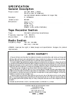 Предварительный просмотр 14 страницы Lenoxx Sound CT-99 Operating Instructions Manual