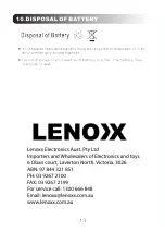 Preview for 14 page of Lenoxx 90403 Assembly & Instruction Manual