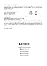 Preview for 18 page of Lenoxx 90403B Instruction Manual