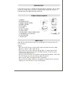 Предварительный просмотр 2 страницы Lenoxx AF310B Instruction Manual