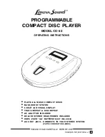 Lenoxx CD-52 Operating Instructions Manual preview