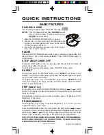 Preview for 2 page of Lenoxx CD-57 Quick Instructions