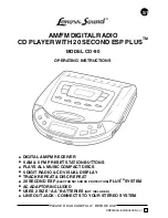 Предварительный просмотр 1 страницы Lenoxx CD-90 Operating Instructions Manual