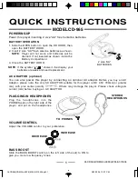 Lenoxx CD-965 Quick Instructions preview