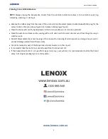 Preview for 9 page of Lenoxx EC06 User Manual