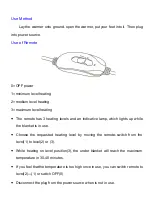 Предварительный просмотр 2 страницы Lenoxx FW90 Operating Instructions