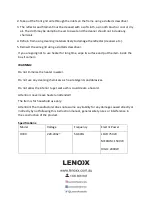 Предварительный просмотр 9 страницы Lenoxx H300 Instruction Manual