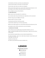 Preview for 5 page of Lenoxx Healthy Choice EO425R Instruction Manual