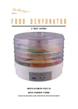 Предварительный просмотр 1 страницы Lenoxx Healthy Choice FD1211D Instructions Manual