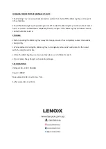 Preview for 9 page of Lenoxx Healthy Choice WT6030 Manual