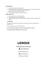 Preview for 9 page of Lenoxx JB300 Instruction Manual