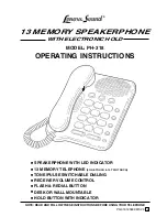 Lenoxx Lenoxx Sound PH-318 Operating Instructions Manual preview