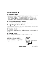 Preview for 8 page of Lenoxx Lenoxx Sound TV-504 Operating Instructions Manual