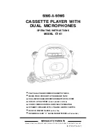 Lenoxx Sing-A-Song CT-61 Operating Instructions Manual preview