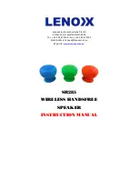 Предварительный просмотр 1 страницы Lenoxx SR285 Instruction Manual