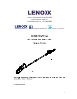 Preview for 1 page of Lenoxx TL100 User Manual