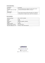 Preview for 5 page of Lenoxx TM200 Instruction Manual