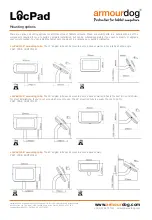 Preview for 3 page of Lente Designs Armourdog LocPad ADLOC102W Installation Manual