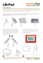 Preview for 4 page of Lente Designs Armourdog LocPad ADLOC102W Installation Manual