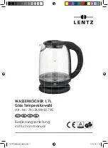 Предварительный просмотр 1 страницы LENTZ 74134 Instruction Manual